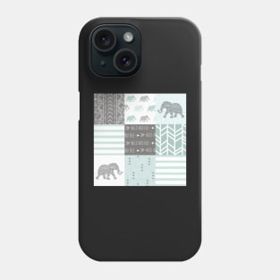 Elephant Patchwork- jade Phone Case