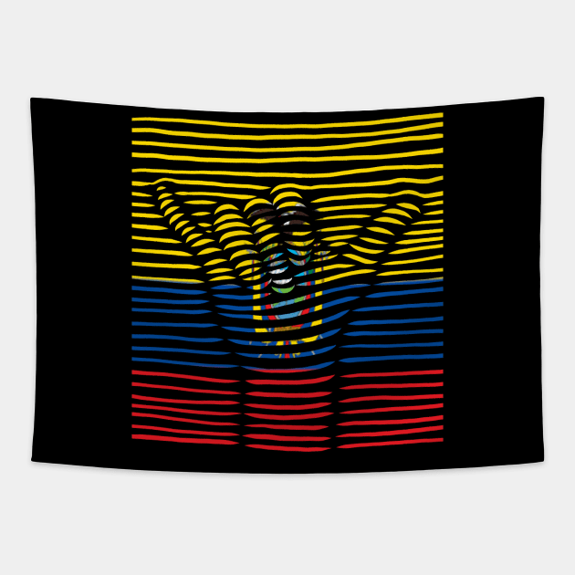 Ecuador Proud Flag, Ecuador gift heritage, Ecuadorian girl Boy Friend Ecuatoriano Tapestry by JayD World