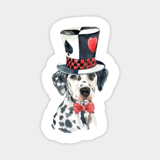 Dapper Tophat Dalmatian Magnet