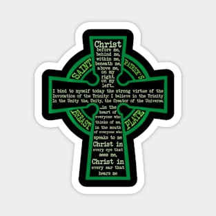 St. Patrick'S Breastplate Lorica Prayer Catholic Irish Cross Magnet