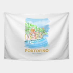 Portofino, Italian Riviera Art Tapestry