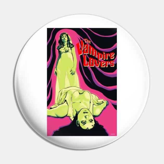 The Vampire Lovers Movie Art Pin by PhilRayArt