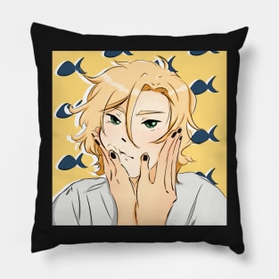 Ash Lynx Squish with Fish Pillow