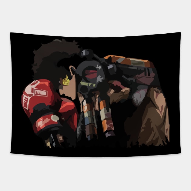 Megalo Box Tapestry by ptc96