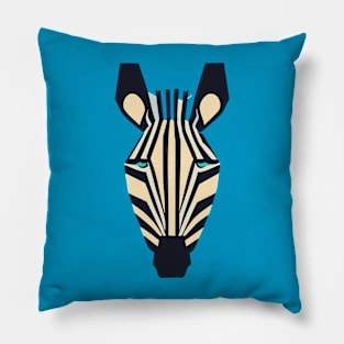 Geometric Design of a Zebra Face Pillow