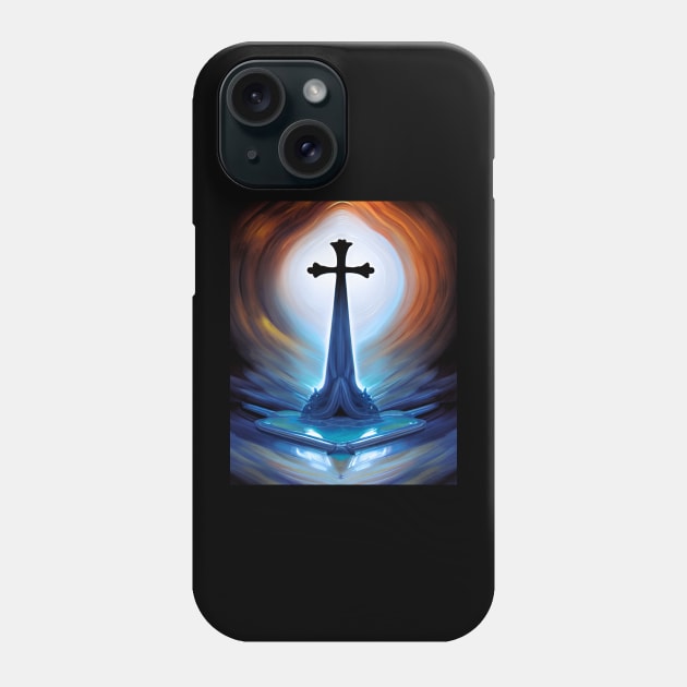 A.I. Art Cross T-Shirt Phone Case by SeththeWelsh