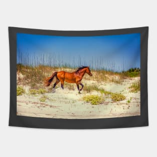Wild Horses at Cumberland Island National Seashore Tapestry