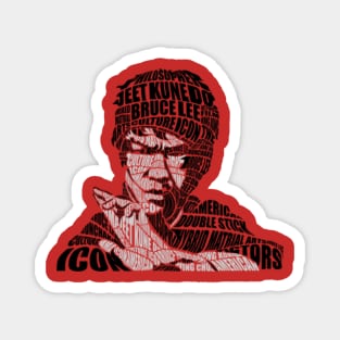 Bruce Lee Calligram Magnet