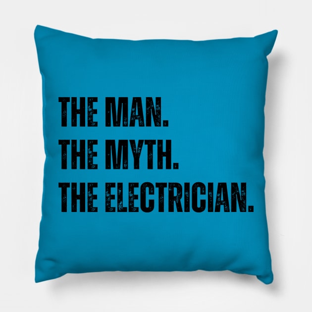 Electrician Pillow by RefinedApparelLTD