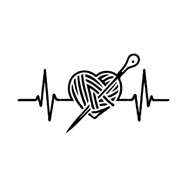 Knitting Heartbeat. knitting lover by Chrislkf