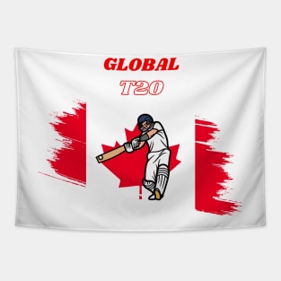 Global T20 Canada with Canada Flag Tapestry