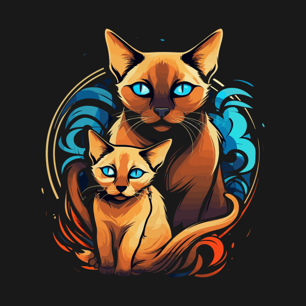 Tonkinese Cat Fathers Day by JH Mart