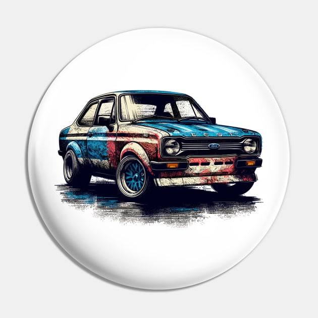 Ford Escort Pin by Vehicles-Art