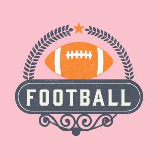 Football Lover's Decorative Football Logo T-Shirt