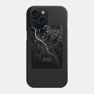 Bonn Germany City Map dark Phone Case