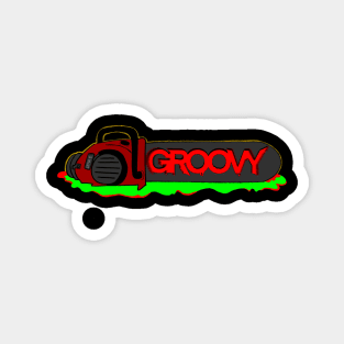 Groovy Chainsaw Magnet