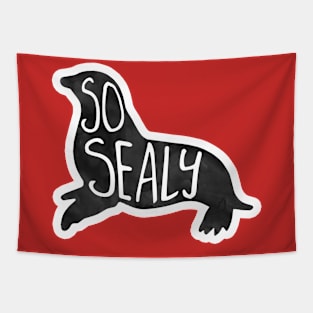 So SEALy - silly seal pun, funny quote Tapestry