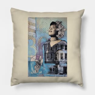 Billie Holiday "Golden" Pillow