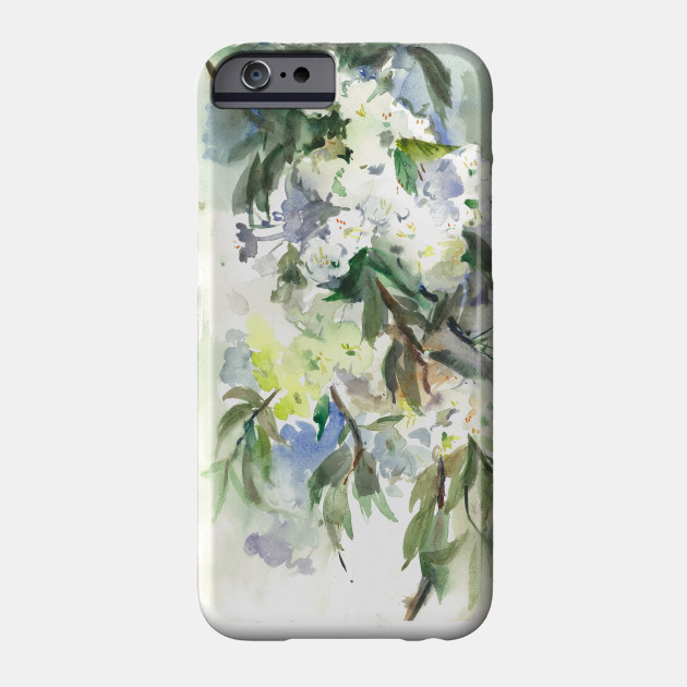 Cherry Blossom Watercolor Painting Cherry Blossom Phone Case