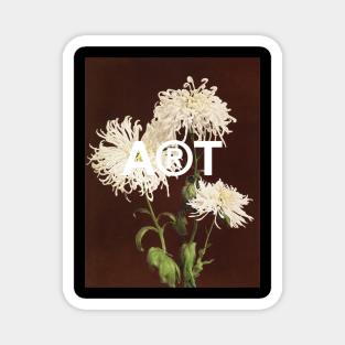 Chrysanthemum still life vintage flowers Magnet