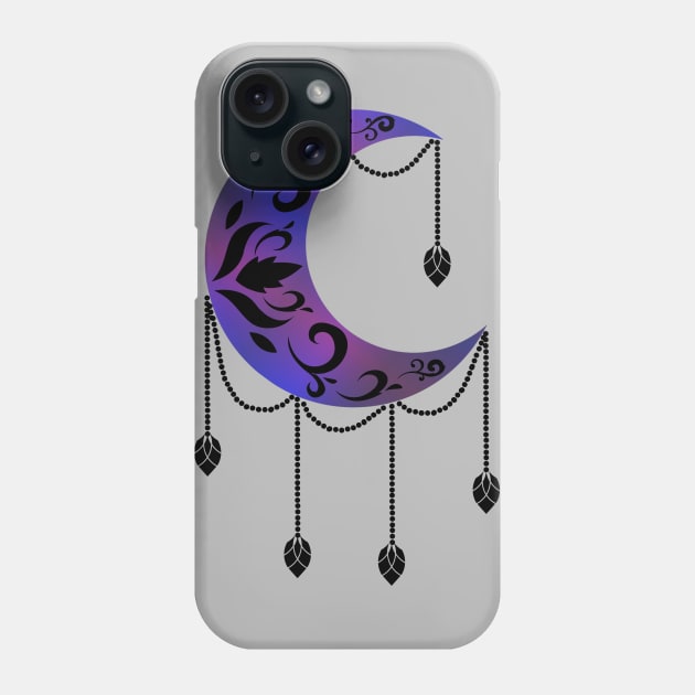 MOON, METAL MOON, NEW MOON, MOON ART, WICCA MOON Phone Case by RENAN1989