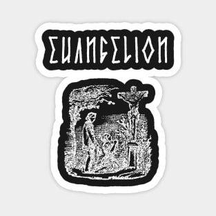 Good News Gospel Euangelion Gothic Cross Magnet