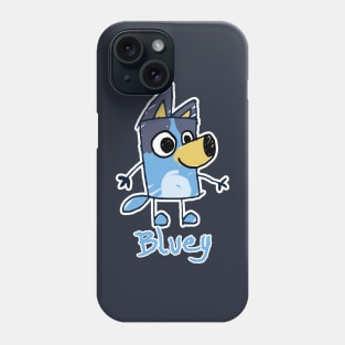 Blue ey Doodle Phone Case