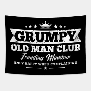 Funny Old Man Grumpy Old Man Club Funny Saying Tapestry