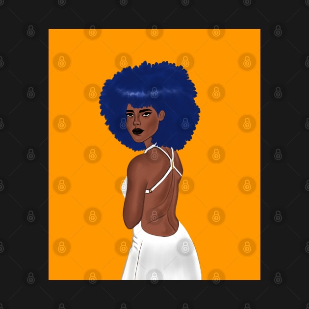 Beautiful Afro Queen by The Alien Boy Art