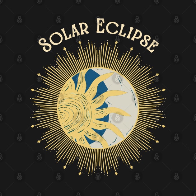 solar eclipse indie design by Illustration Planet