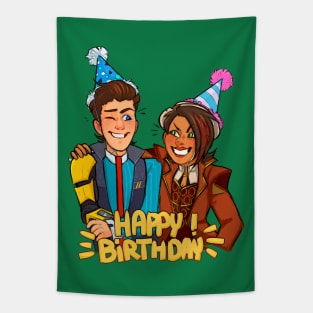 Borderlands Birthday Card Design Tapestry