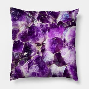 Abstract purple crystal Pillow