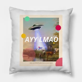 Alien Abduction - AYY LMAO Pillow