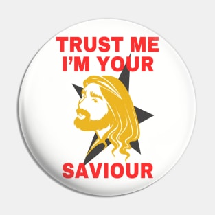 Faith Humor Jesus Slogans Pin