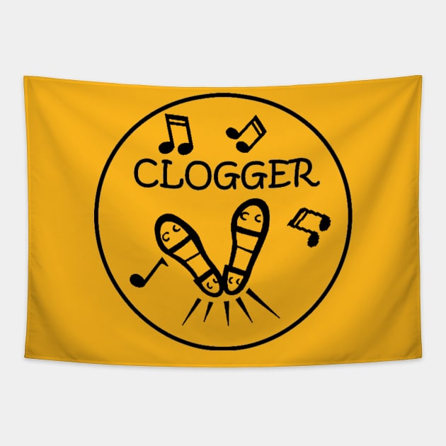 CLOGGER BLK Tapestry by DWHT71