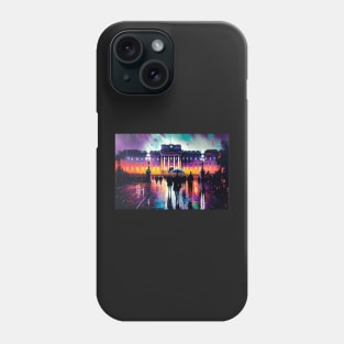 Buckingham Palace on a rainy evening - Part II Phone Case