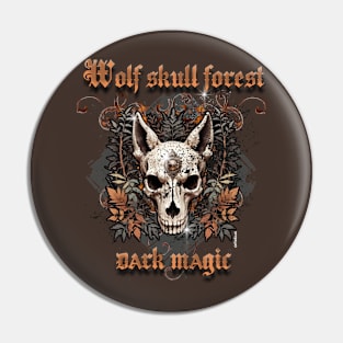 Wolf skull forest dark magic gothic - 1 Pin