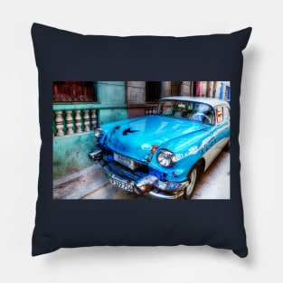 Cuba Havana Old American Car Pillow