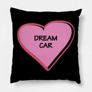 Dream car vision bord heart in pink Pillow