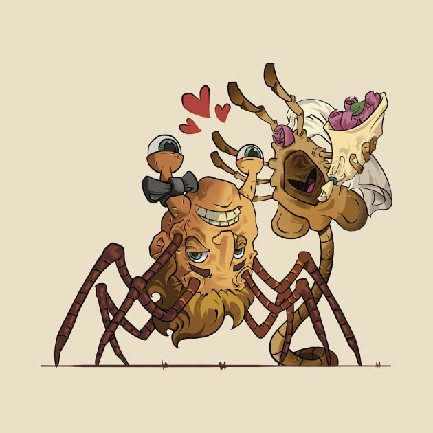 Facehugger and The Thing getting married by KBRAVO