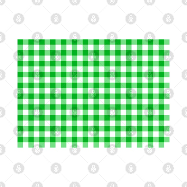 Green Checkered Square Seamless Pattern by DesignWood Atelier