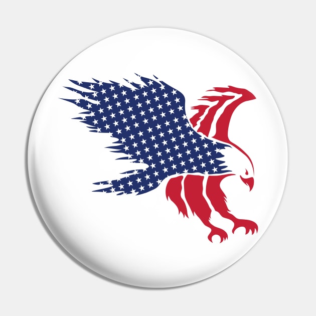 US Flag Eagle Version! Pin by ArtOnly