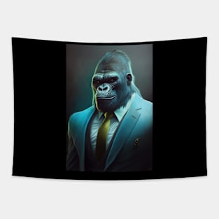 Wild Gorilla In A Suit - Perfect Animal Graphic For Fashion Lovers Tapestry