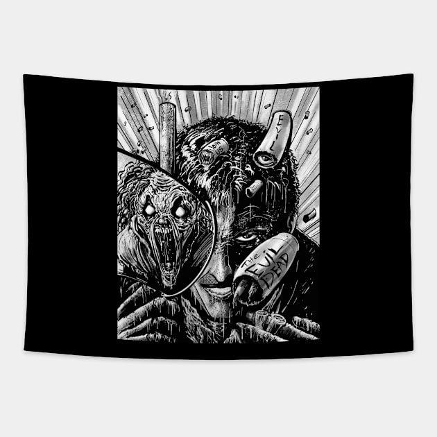 Evil Dead Shotgun Shells Tapestry by DougSQ