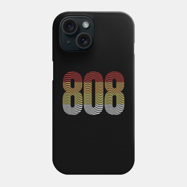 808 Drum Machine Waves Phone Case by Dazed Pig