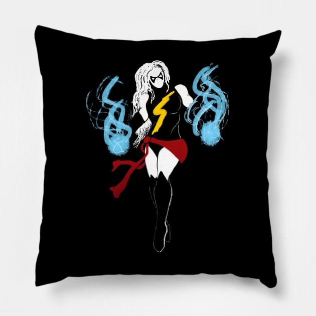 Ms. Marvel Pillow by Akaru