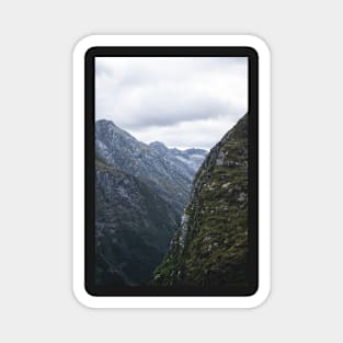 Large Moody Mountains During Blue Hour New Zealand Magnet