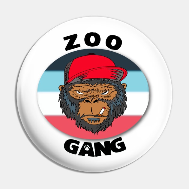 Angry monkey smokin - zoo gang Pin by chrstdnl