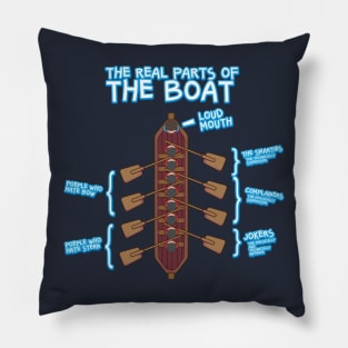 The Real Parts Of The Boat - Rowing Kayak Paddle Boat T-Shirts and Gifts Pillow