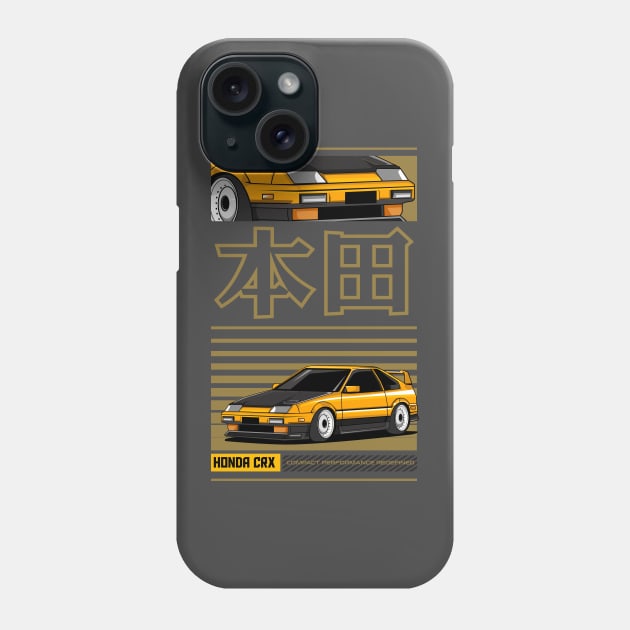 Vintage CRX Enthusiast Phone Case by Harrisaputra